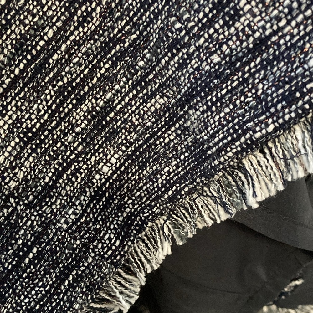 J. Crew sleeveless dress. Fringe across bust area, shoulders, and bottom hem. - Picture 6 of 6